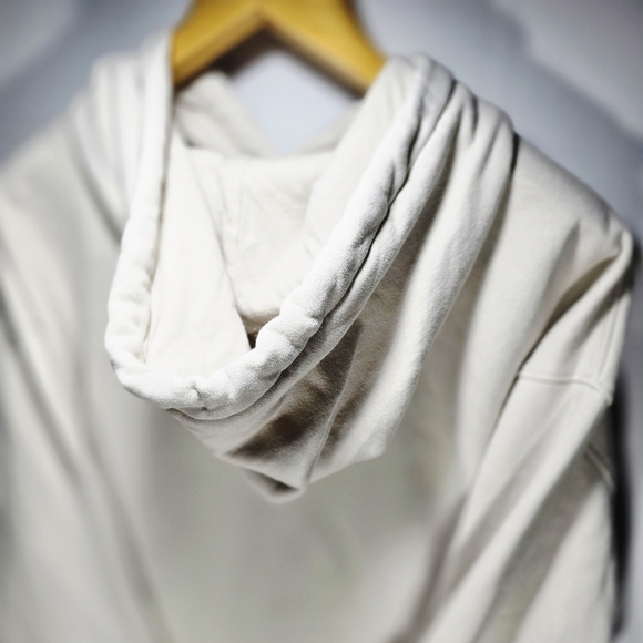 Abercrombie & Fitch XL Cream Hoodie with Front Pocket SUPER SOFT - Picture 3 of 6